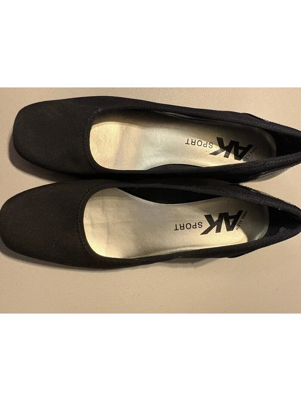 Anne Klein AK Sport Black Wedge Shoes Size 9.5